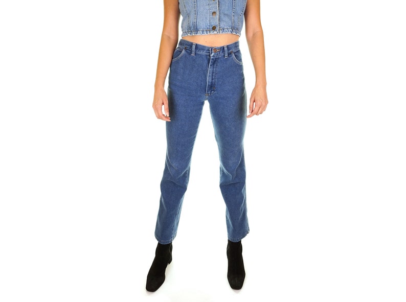 1970s Vintage Western Style Jeans | Size 26 image 4
