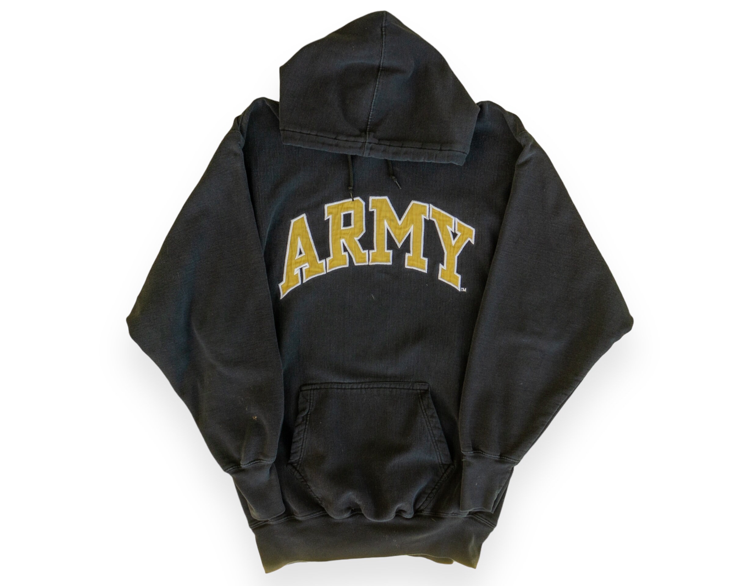 90s Vintage US Army Hoodie Black Army Hooded Sweatshirt Etsy UK