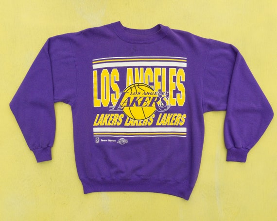 1980's LA lakers chalk line crewneck – The Pop up shop Los Angeles