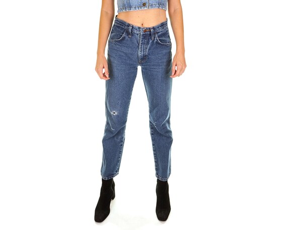 vintage high waisted straight leg jeans