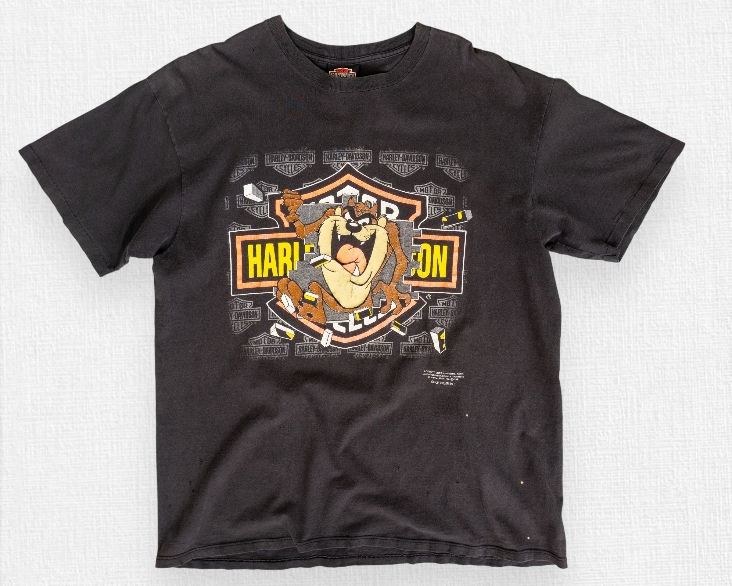 90s Vintage Harley Davidson X Looney Tunes T-shirt | Harley 90s Vintage Harley Davidson X Looney Tunes T-shirt | Harley