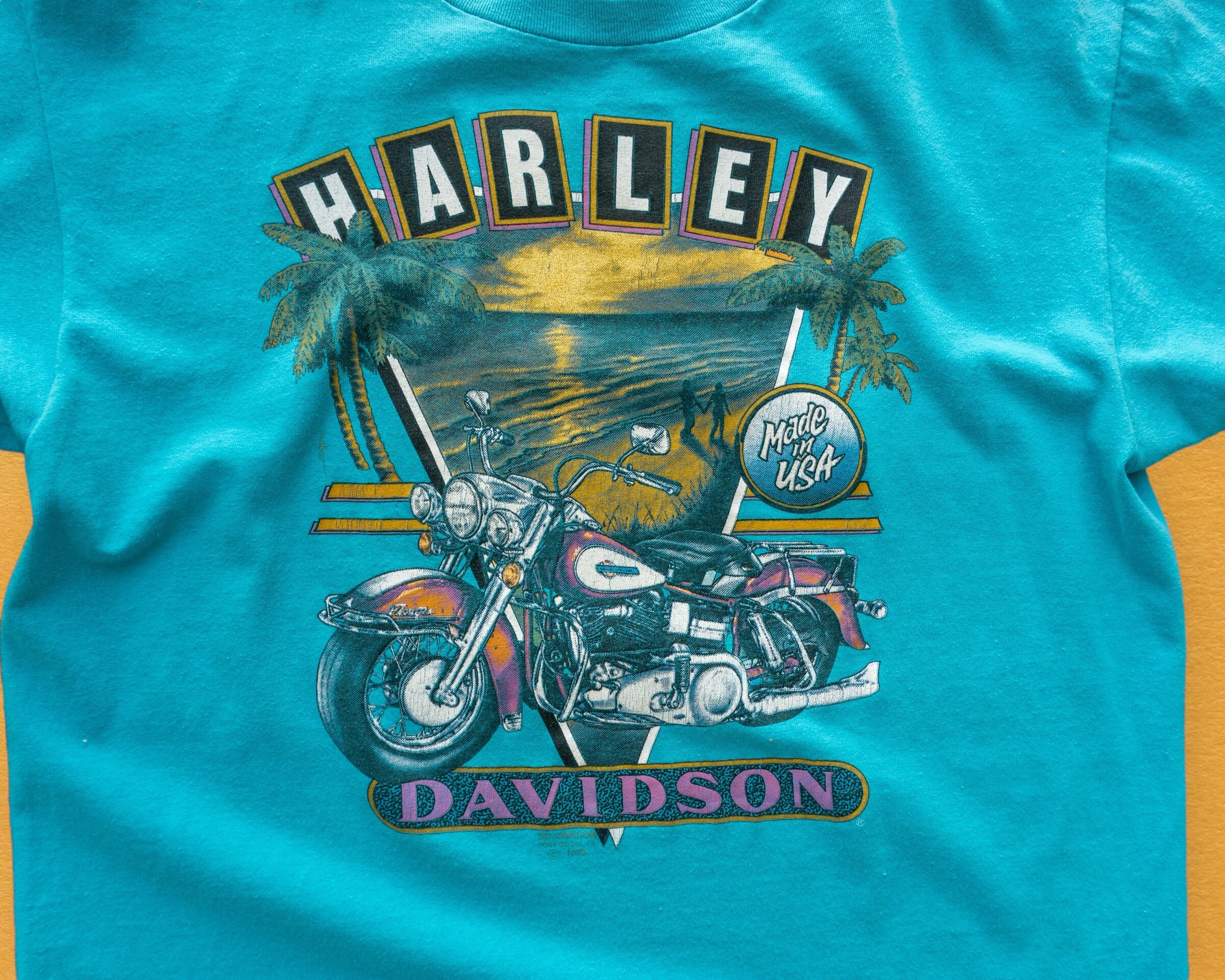 90s HARLEY DAVIDSON 3D EMBLEM 豚 Tシャツ L 黒 USA製 ビンテージ 90 