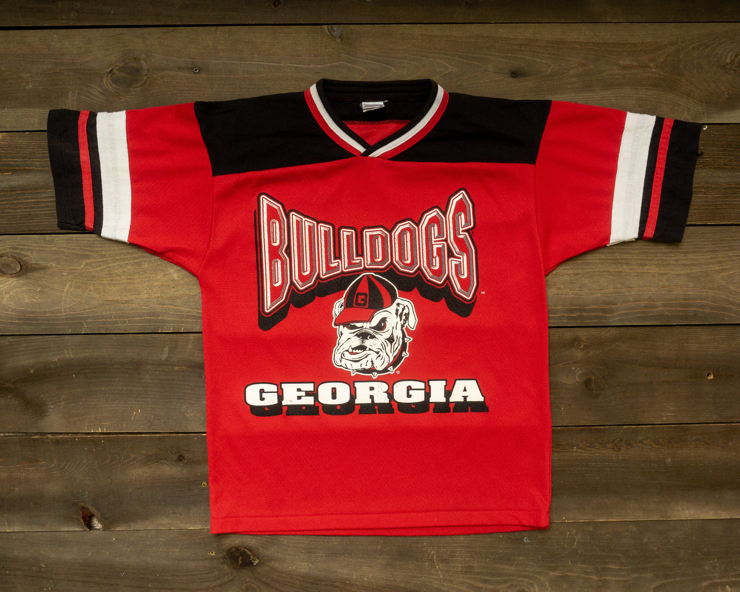 Men's Georgia Bulldogs 2023 Champions & Vince Dooley Patch Jersey