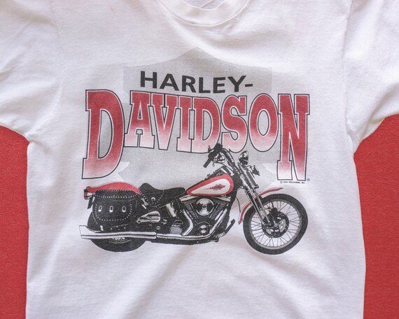 Vintage 90s Harley Davidson V-twin T-shirt | Single Stitch - Etsy