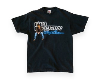 Vintage Tim Mcgraw T Shirt Tee Oneita Made USA Size Xtra Large XL