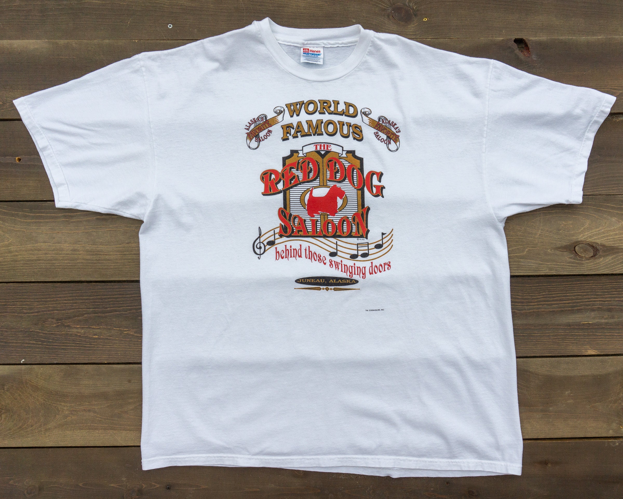90s Vintage Red Dog Saloon T-Shirt Vintage Bar T-Shirt | Etsy
