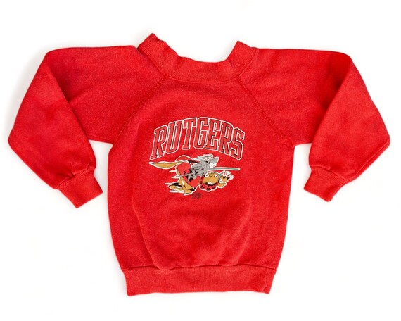 80s Vintage Kids Rutgers Sweatshirt | Scarlet Knights Sweatshirt 