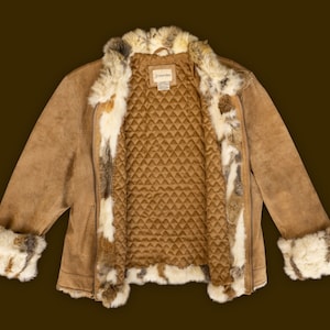 Y2k Rabbit Fur Coat - Etsy