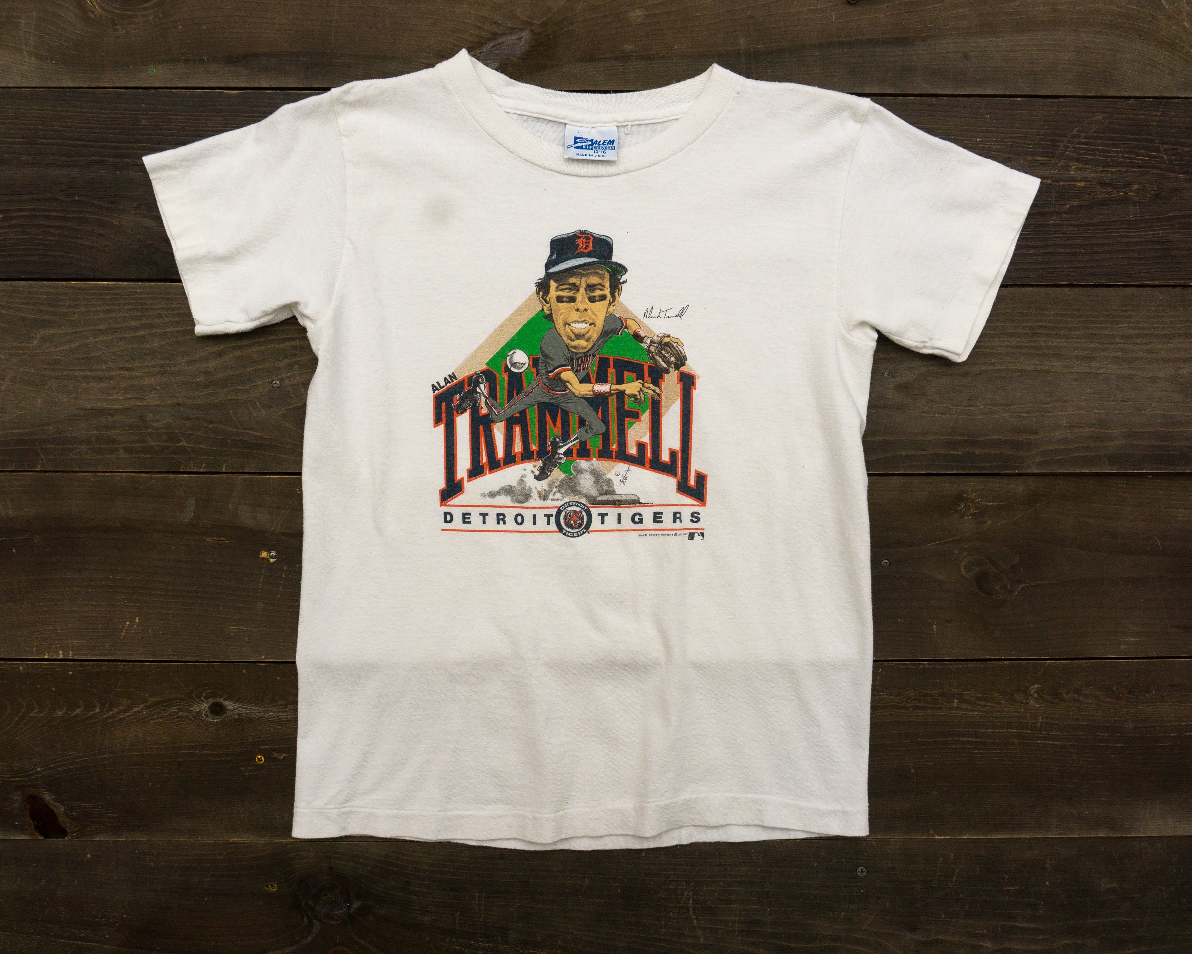 CustomCat Detroit Tigers Vintage MLB T-Shirt Sport Grey / S