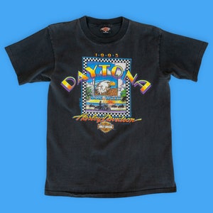 ヴィンテージ ハーレー ダビッドソン T シャツデイトナ バイク 