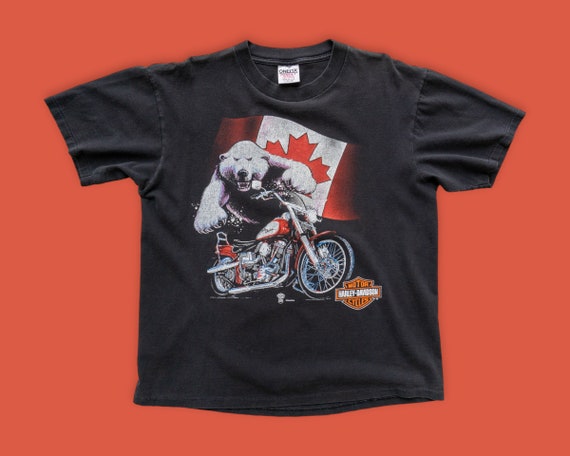 Vintage Harley Davidson Canada T-Shirt | Vintage … - image 1