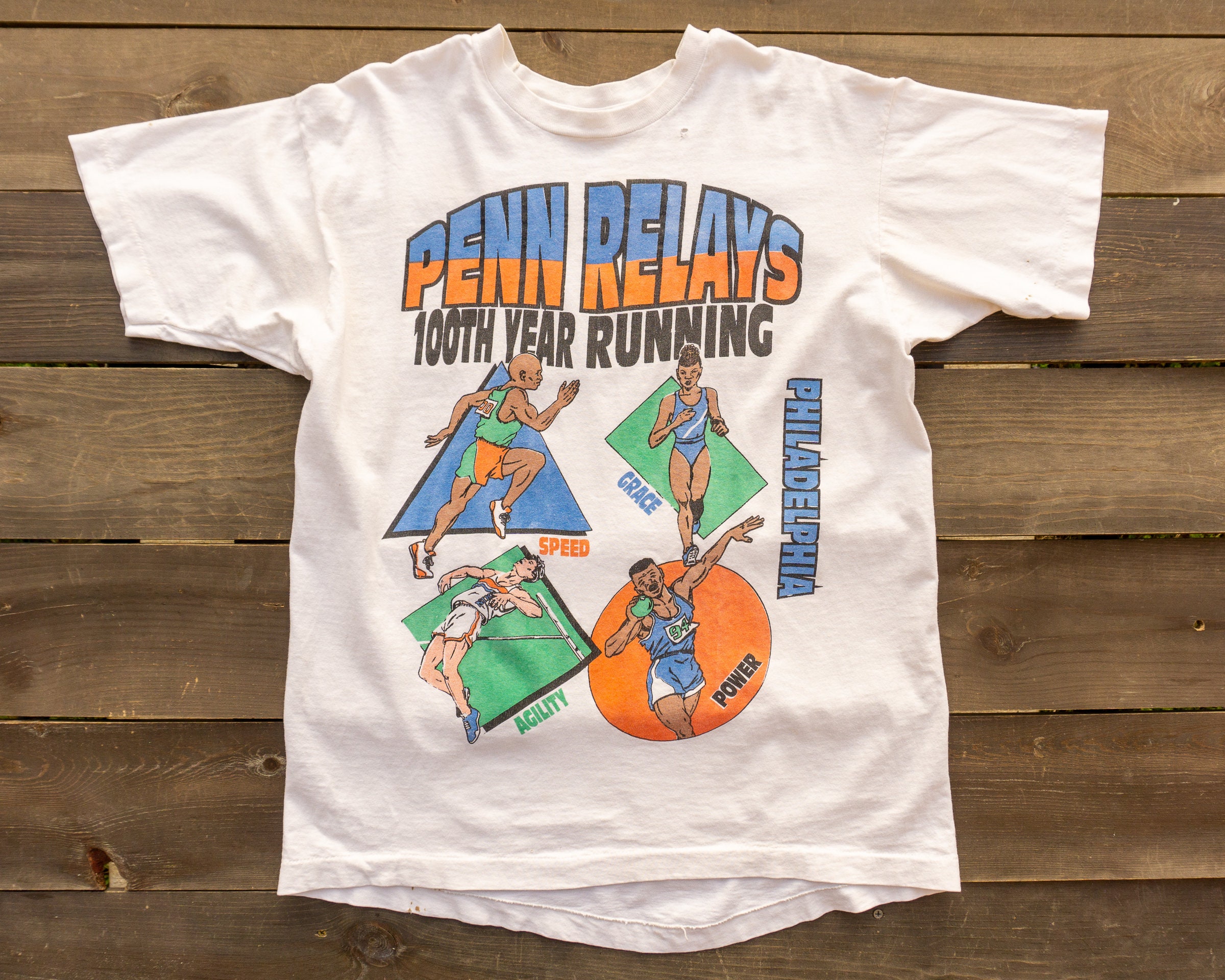 tekst Dam politiker 90s Vintage Philadelphia Penn Relays Marathon Running T-shirt - Etsy