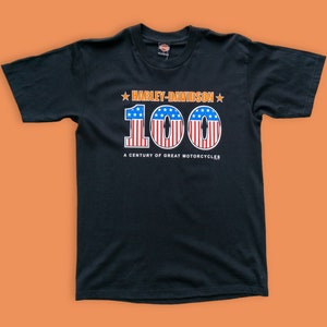 Deadstock Harley Davidson T-Shirt Black Size Large - 90s Vintage Harley Shirt - 1990s Biker T-Shirt - Retro Motorcycle Shirt