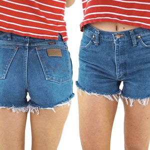 Vintage Wrangler Cut-Off Shorts | High Waisted Fit | Medium Denim Wash