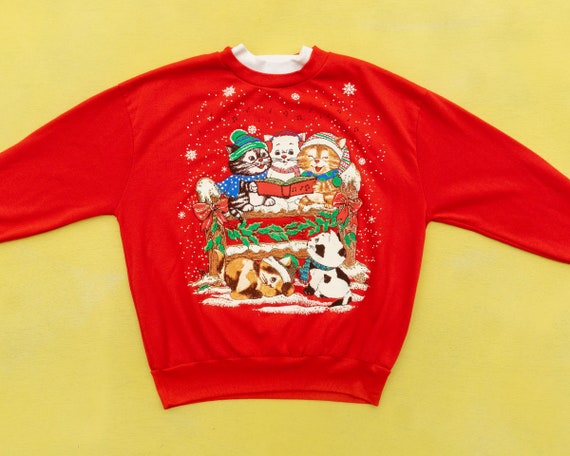 90s Vintage Ugly Christmas Sweatshirt | Funny Chr… - image 1