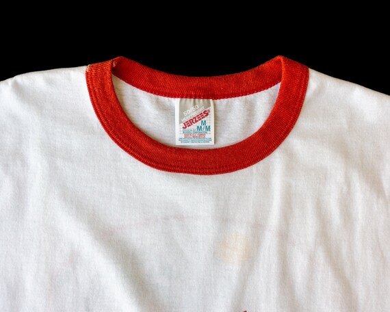 90s Vintage Ringer Tee | Red and White Ringer T-S… - image 5