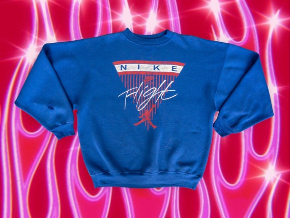 nike vintage blue sweatshirt