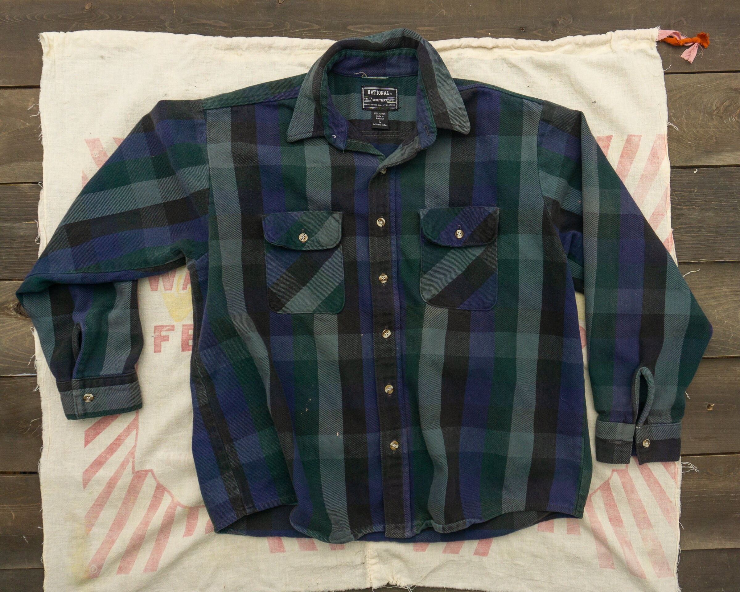 90s Thick Flannel Shirt Heavyweight 