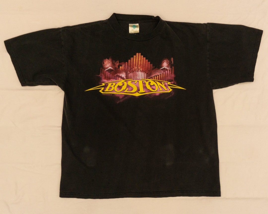 90s Vintage Boston Tour Tshirt Boston Band Tshirt Rock Etsy