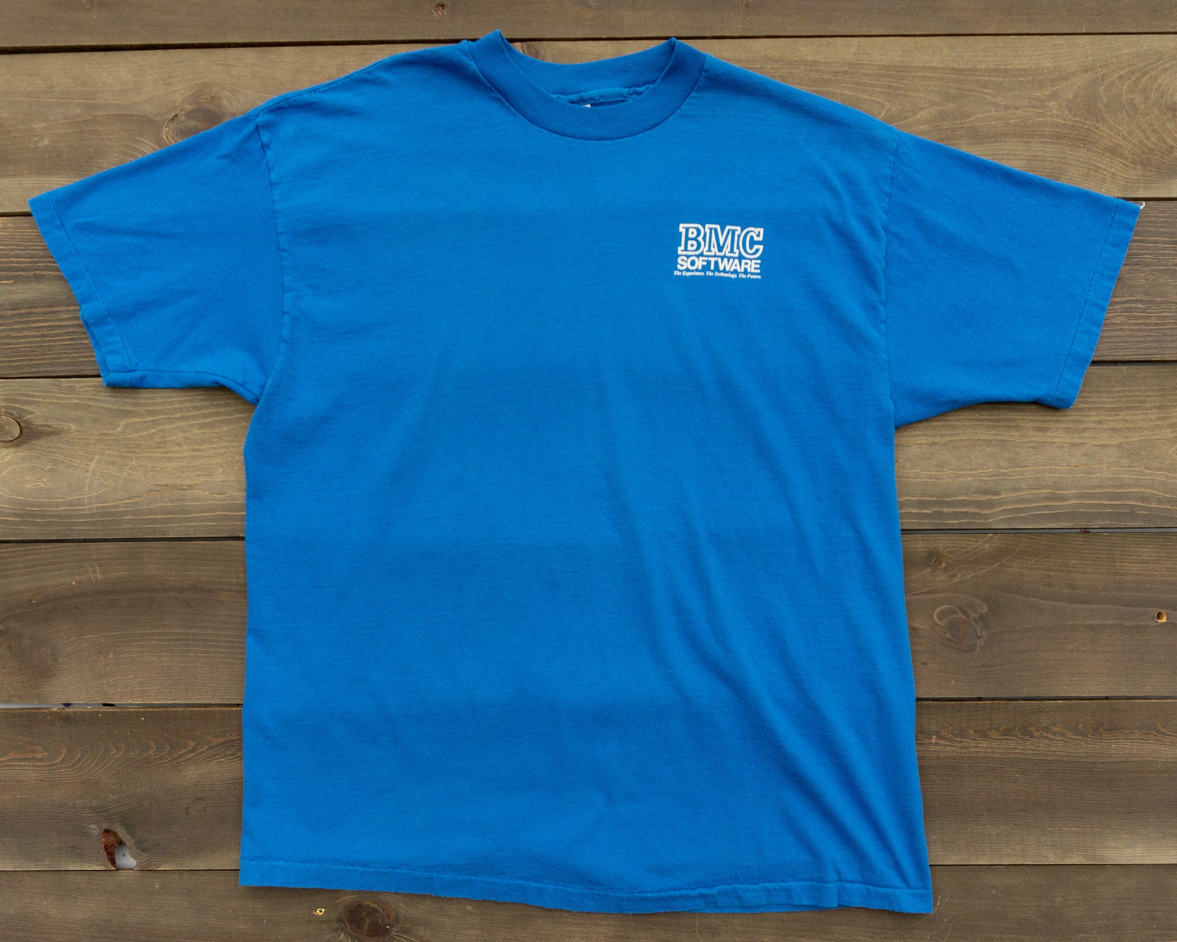 90s Vintage Software T-Shirt | Blue Vintage T-Shirt Size XL