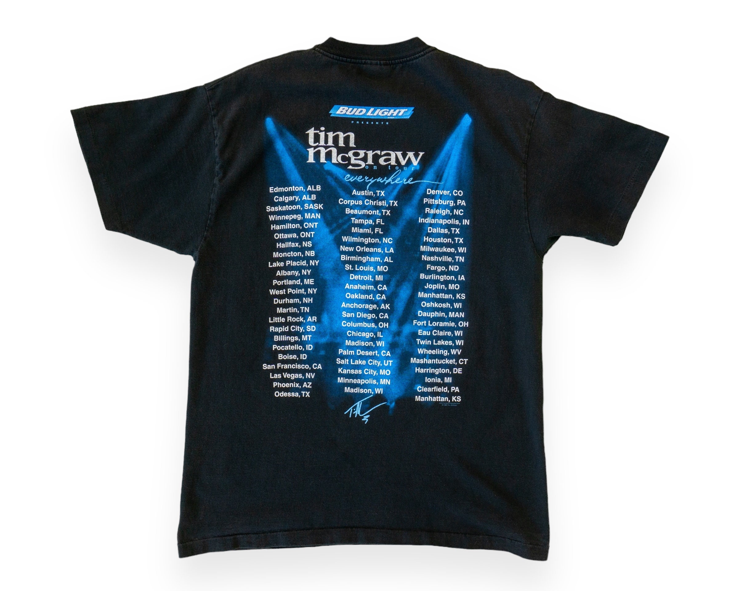Vintage 90s Tim McGraw Everywhere Country Tour 1997 T-Shirt