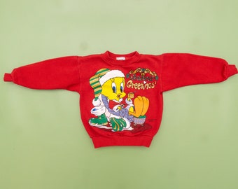 90s Vintage Tweety Bird Ugly Christmas 