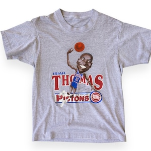 90s Isiah Thomas x Detroit Pistons NBA Caricature T-Shirt