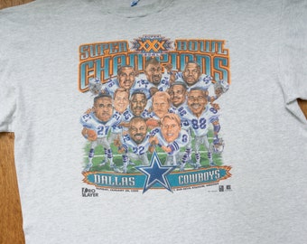 90s Vintage Cowboys T-shirt Dallas Cowboys Superbowl T-shirt - Etsy 名作 ミッキー 90s vintage コンバース NFL cowboys tシャツ Tシャツ/カットソー(半袖/袖なし)