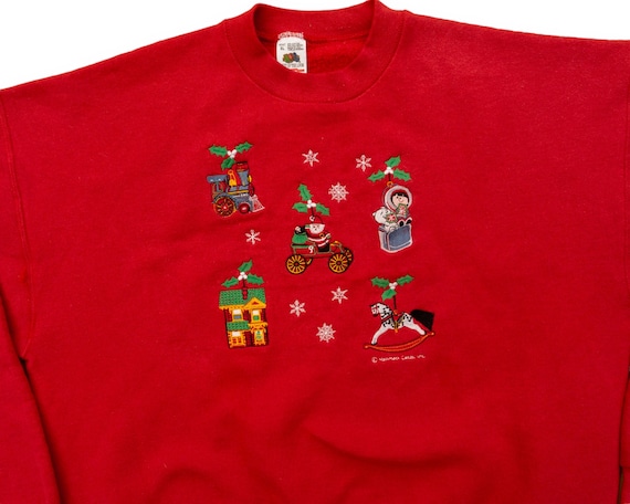 90s Vintage Ugly Christmas Sweatshirt | Funny Chr… - image 2