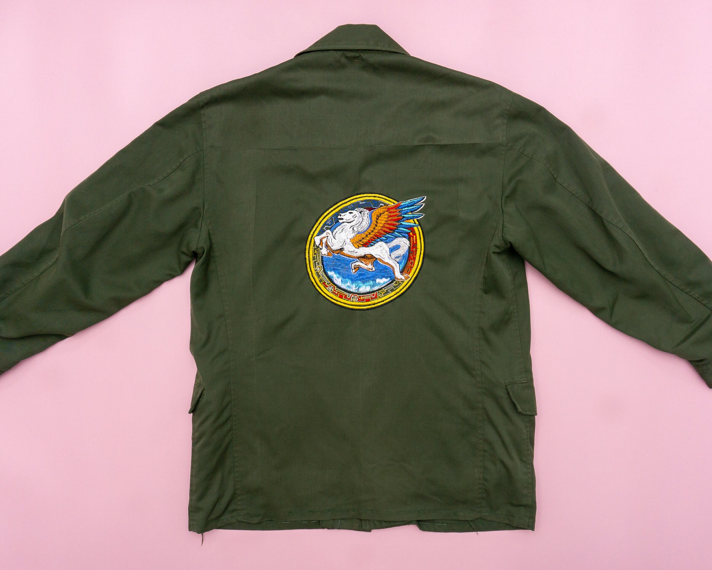 70s Vintage Military Jacket With Steve Miller Band Patch