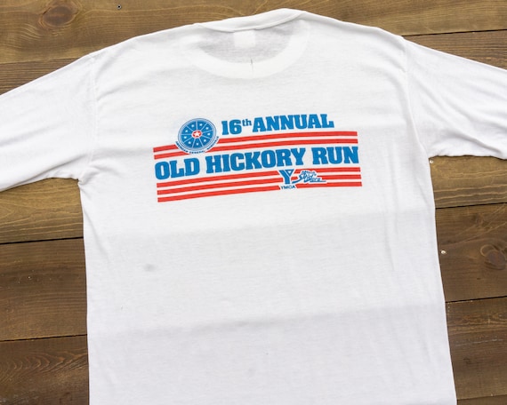 80s Vintage Marathon Race Long Sleeve T-shirt Nashville TN
