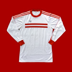 Vintage adidas オーストリア代表 シャツ 70s Adidas Long Sleeve Austria Soccer Jersey Red White Size - Etsy
