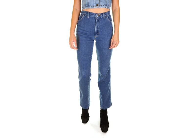 1970s Vintage Western Style Jeans | Size 26 image 5