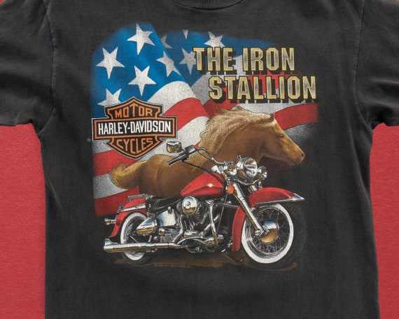 90s Vintage Paper Thin Harley Davidson T-shirt Single Stitch Faded