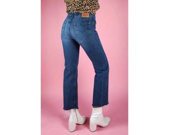 cropped levis