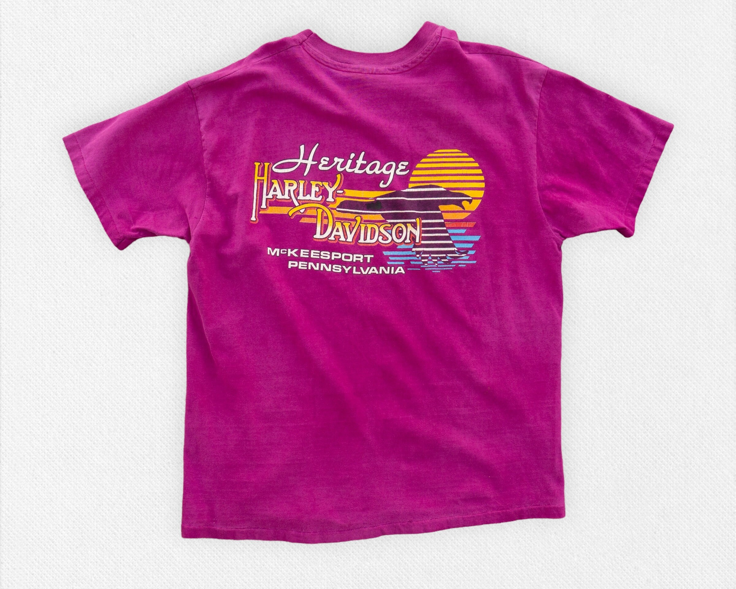 M*a様 XL 90s HARLEY DAVIDSON イーグル Tシャツシン