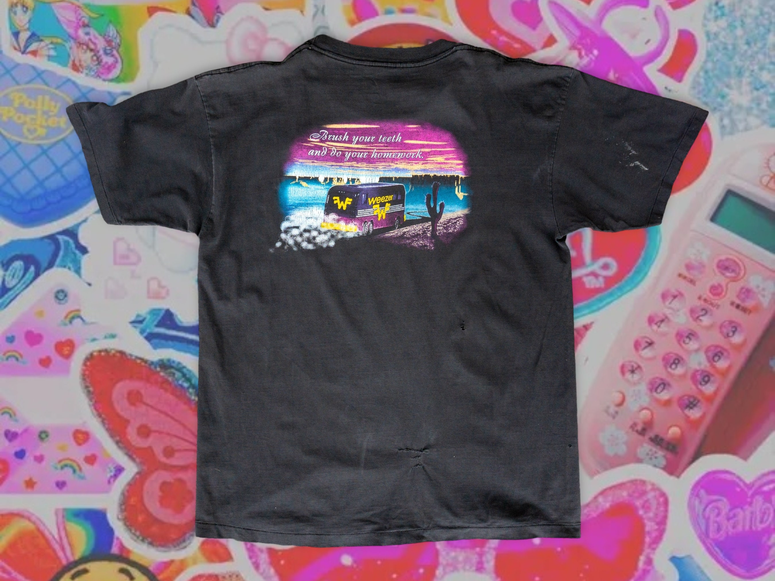 バンドTee WEEZER　90's サイズxl Vintage 1995 Weezer Band Tour T-shirt, Faded Black, Size XL - Etsy