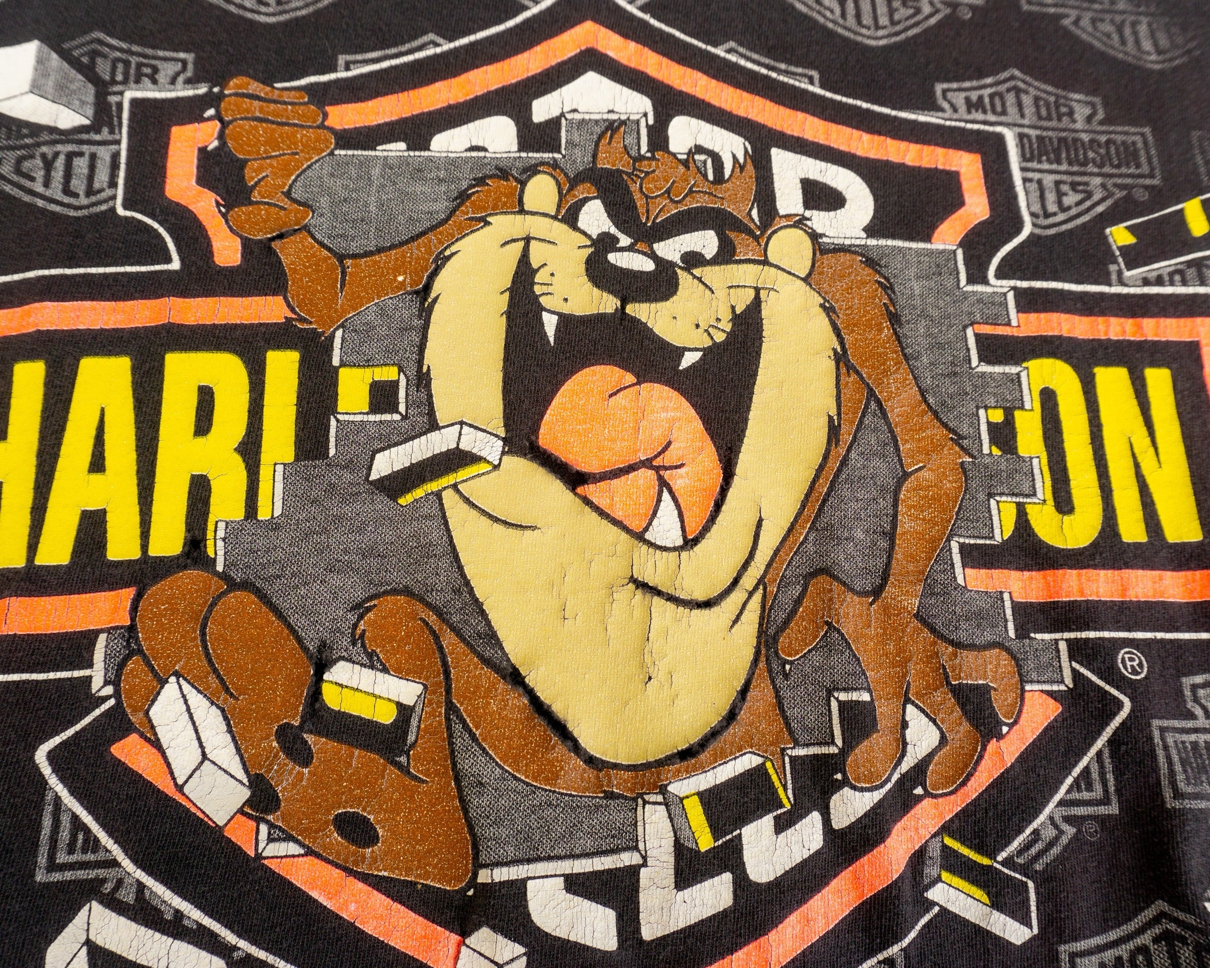 90s Vintage Harley Davidson X Looney Tunes T-shirt | Harley 90s Vintage Harley Davidson X Looney Tunes T-shirt | Harley