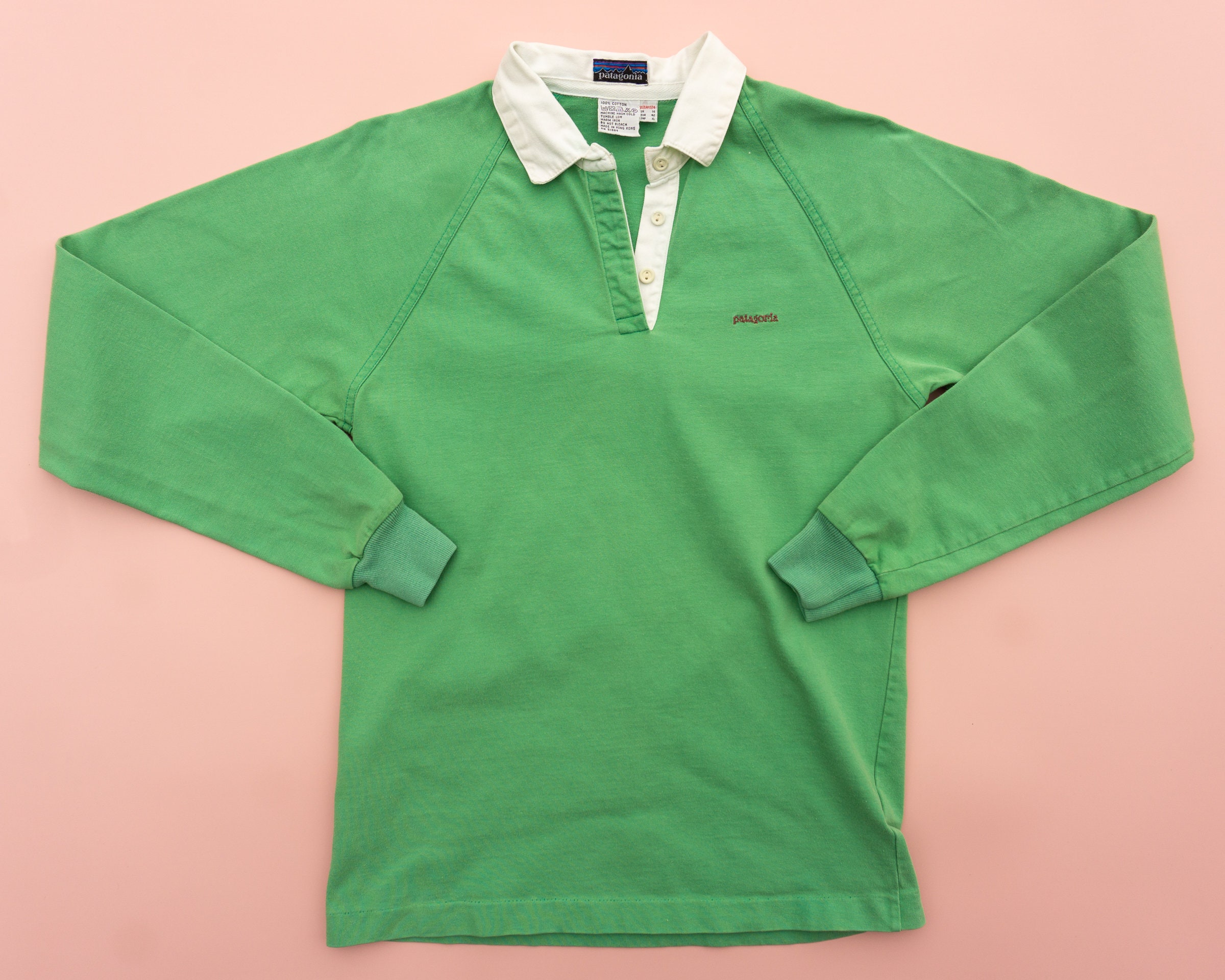 80s Vintage Patagonia Shirt Vintage Rugby Shirt Vintage Polo Shirt Long ...