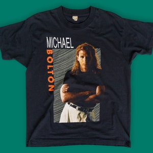 90s Vintage Michael Bolton Concert T-Shirt | 90s Band T-Shirt | Vintage Concert Shirt | Vintage Tour Shirt