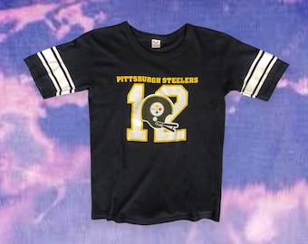 Pittsburgh Steelers #12 Terry Bradshaw Adult Jersey Shirt Black
