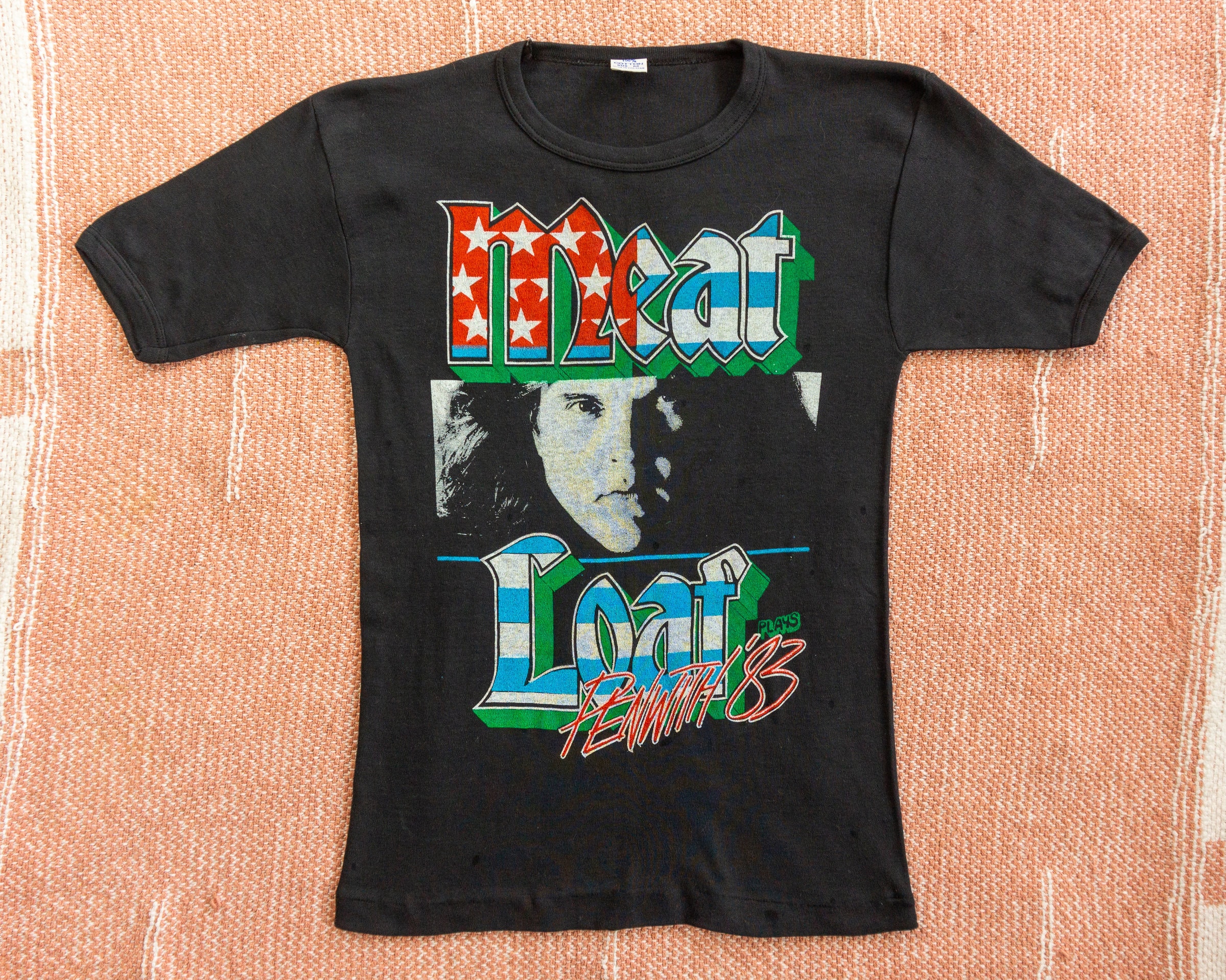 80s Vintage Meatloaf Concert TShirt Chuck Berry Concert Etsy