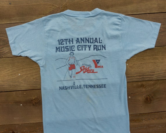 80s Vintage Athletes Foot T-Shirt Nashville Race … - image 5