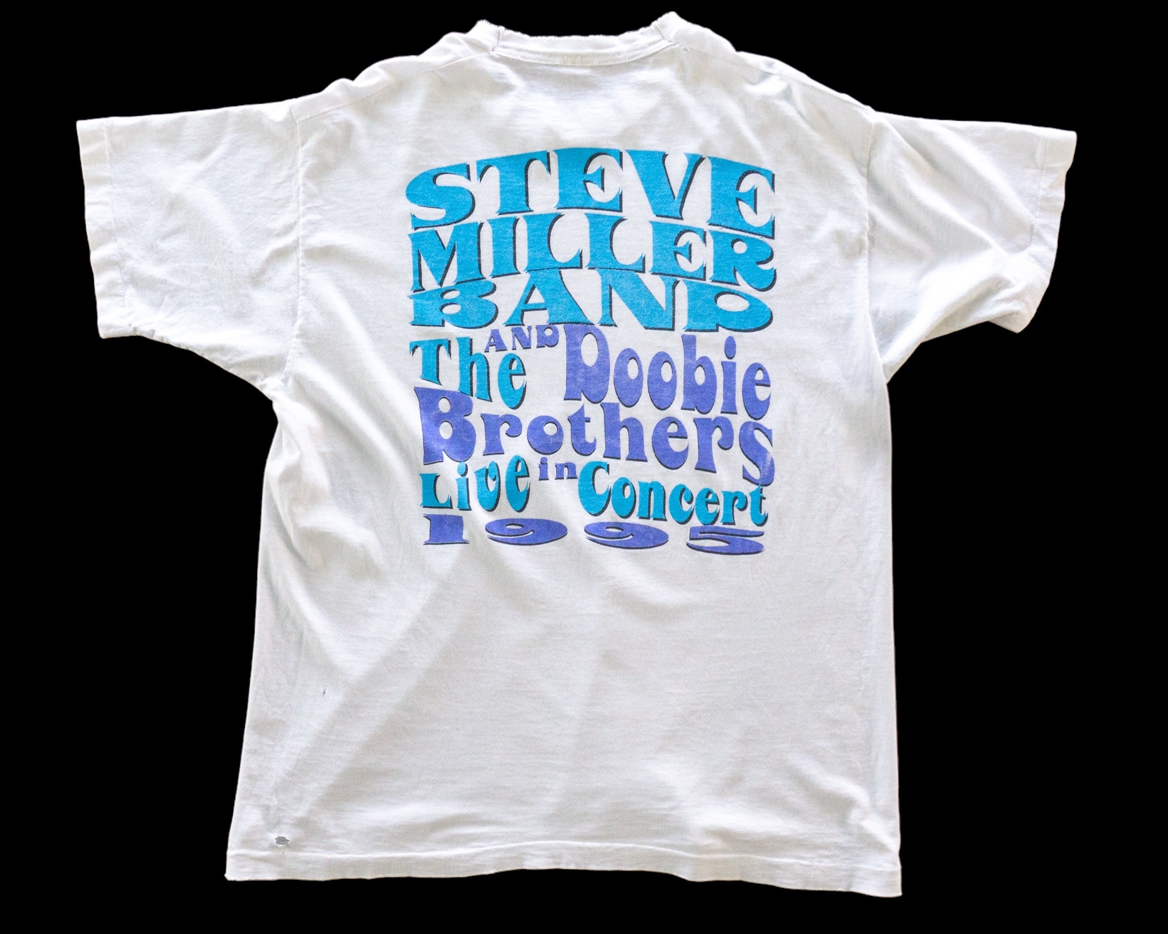 T-shirt Vintage Steve Miller Band Tourin' In The USA - Taille L (homme) - Occasion Bon état