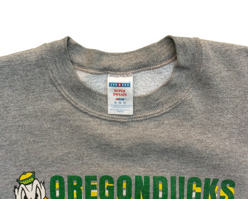 90s Vintage Oregon Ducks Sweatshirt OU Sweatshirt Ducks Sweatshirt College Sweatshirt College Crewneck image 3