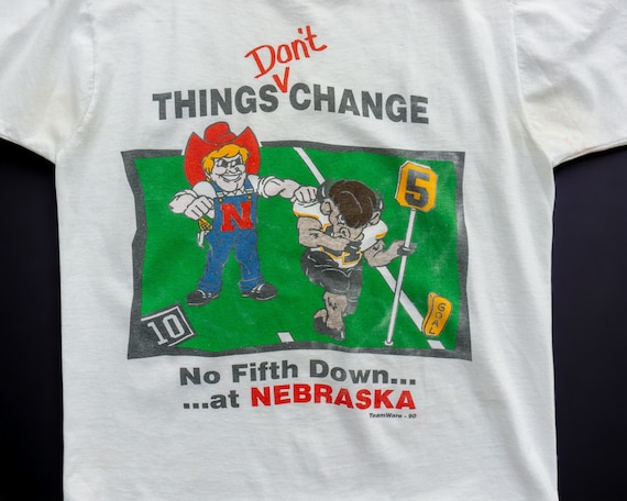90s Vintage Nebraska Football T-Shirt | Retro Neb… - image 2