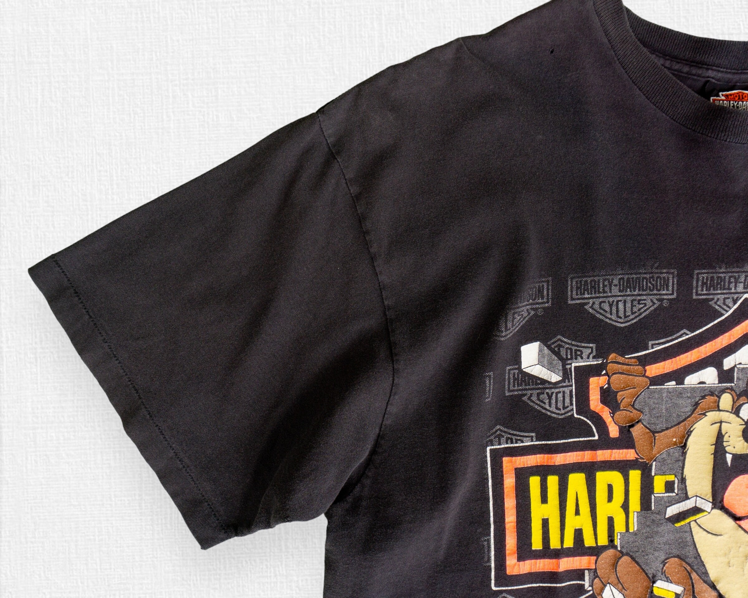 90s Vintage Harley Davidson X Looney Tunes T-shirt | Harley 90s Vintage Harley Davidson X Looney Tunes T-shirt | Harley