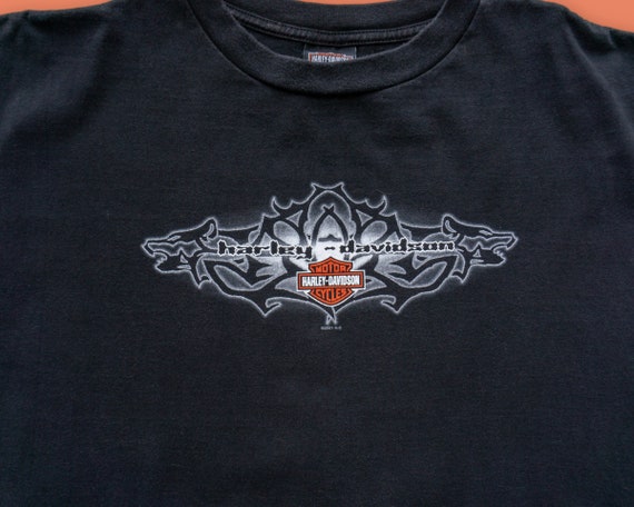 Vintage Y2K Harley Davidson Vermont T-shirt | Black Eagle Tee - Etsy