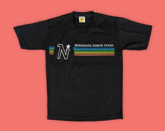 T-shirt de hockey vintage des North Stars du Minnesota des années 1970 - Petit
