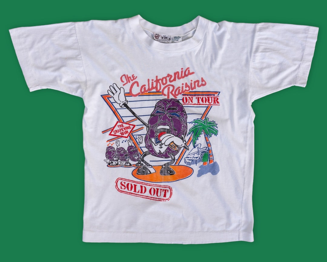 80s Vintage California Raisins T-shirt - Thin & Soft Vintage Tee